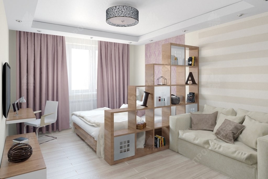 Дизайн-проекты квартир-студий в стиле модернизм площадью 18 кв.м.