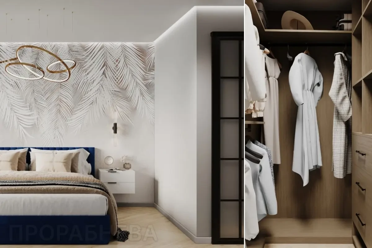 Современное и экономичное решение – обустройство гардеробной вместо шкафов, дизайн Прораб НЕВА